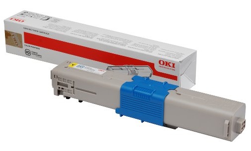 OKI 46490401 Toner Laser Giallo Originale - 1500 Pagine - Compatibile con C532dn, C542dn, MC563dn, MC573dn