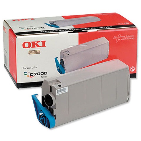 OKI 41963008 Toner Nero Originale - Compatibile con Oki C7100, C7200, C7300, C7350 e altri - 10.000 Pagine