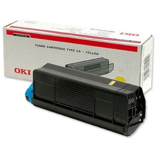OKI 42127405 Cartuccia Toner Originale Giallo - 5000 Pagine - Compatibile con Oki C 5100/5200/5300/5400