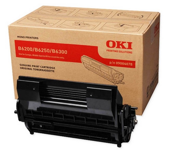 OKI 09004078 Cartuccia Toner Originale Nero - 10.000 Pagine per OKI B6200/6250/6300