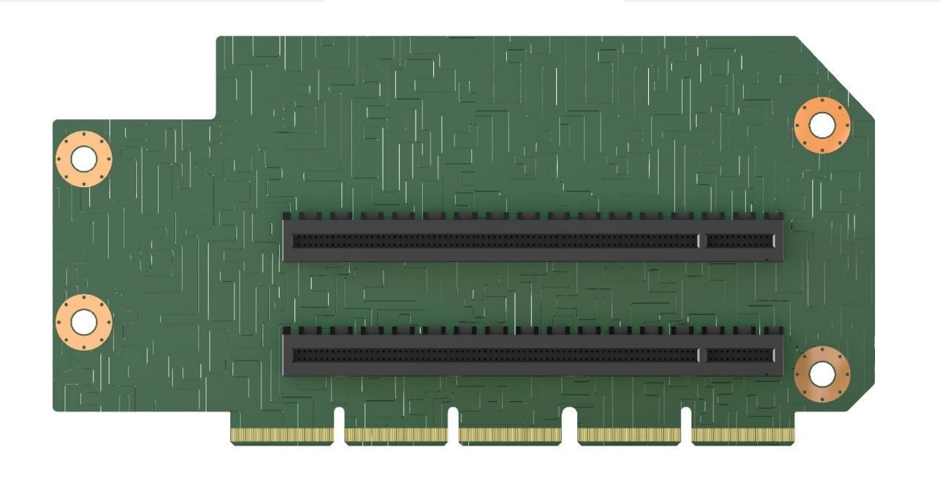 Intel CYP2URISER1DBL Scheda di Interfaccia e Adattatore Interno PCIe - Piena Altezza/Mezza Lunghezza, Verde, Utilizzo Server