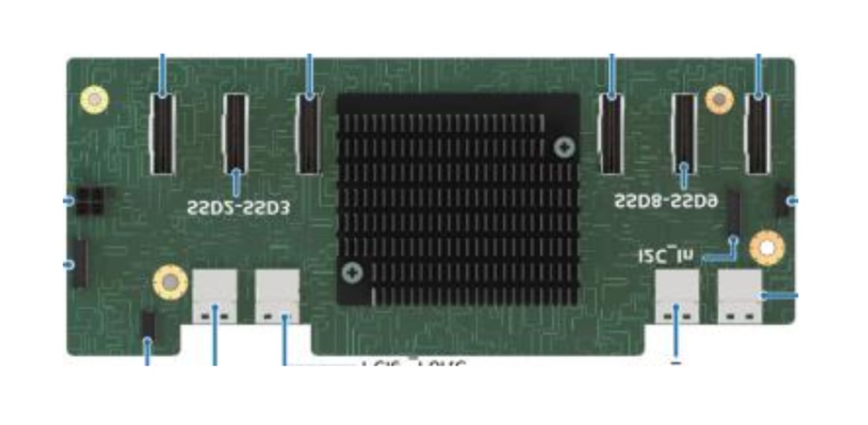 Intel 2U Midplane Piastra di prolunga Verde Compatibile con M50CYP
