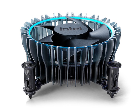 Intel Laminar RM1 Raffreddatore d'aria LGA1700 - Velocità 600-3150 Giri/min, Rumorosità 29 dB, Colore Nero e Blu