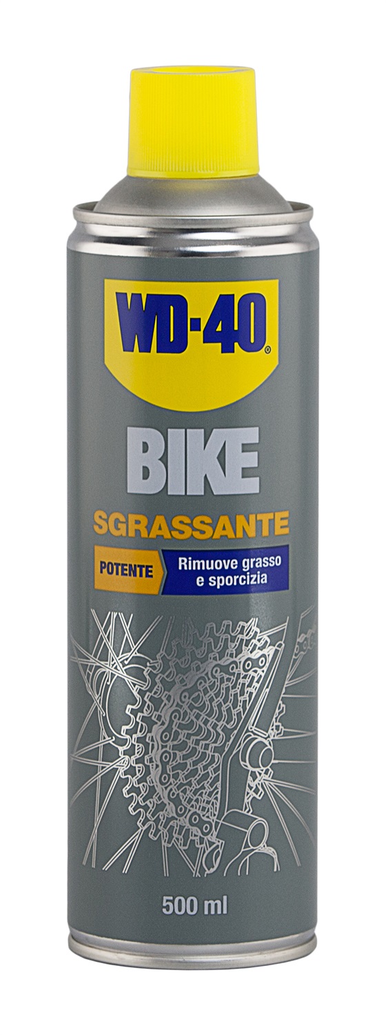 WD-40 Sgrassante per Biciclette 500ml - Azione Rapida, Rimuove Grasso e Olio, Non Lascia Residui