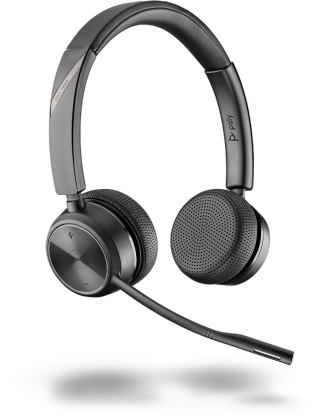 POLY Savi 7220 Office Auricolare Wireless Padiglione Nero - Cuffia con Microfono per Ufficio/Call Center