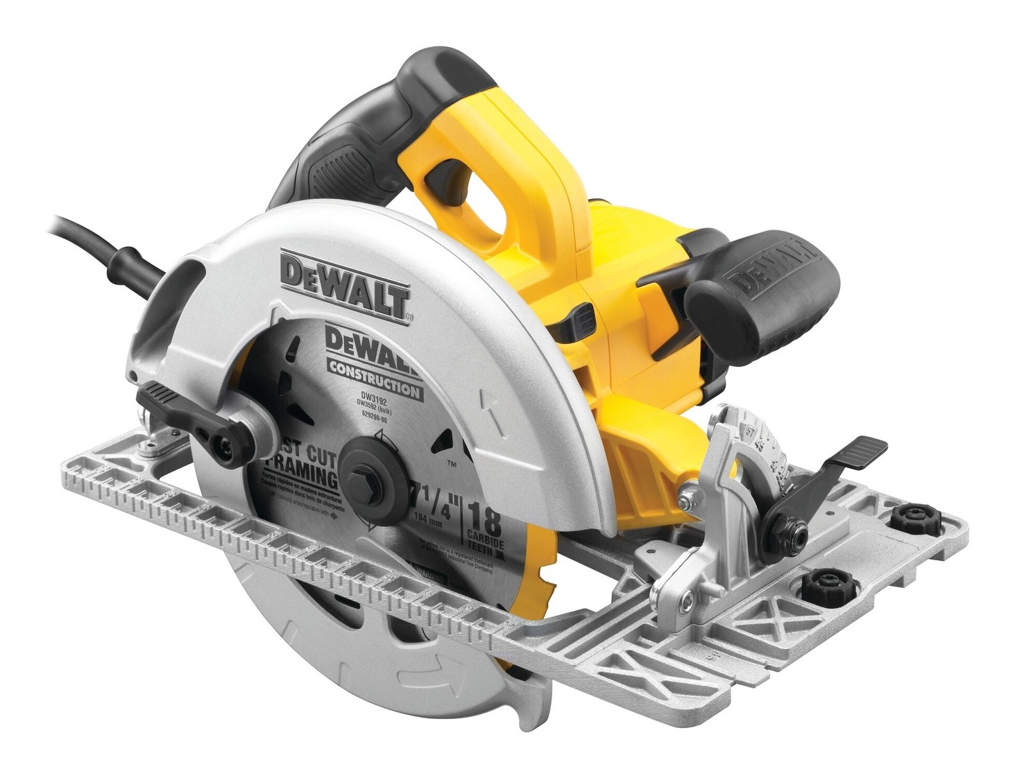 DEWALT DWE576K-QS Sega Circolare 190 mm 1600 W 5200 Giri/min Profondità di Taglio 61 mm