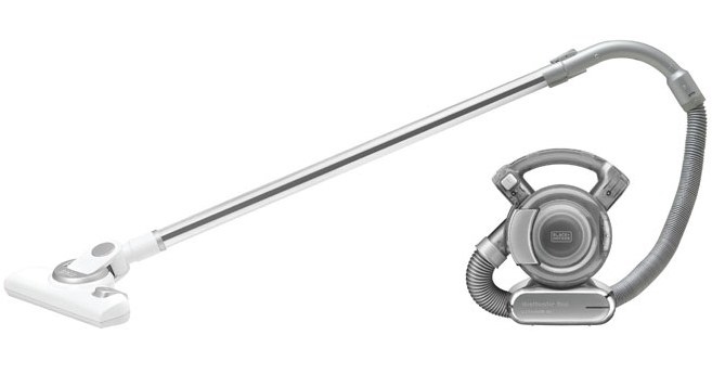 Black Decker PD1820LF-QW Aspirapolvere Senza Filo Cordless 18V con Bocchetta Estensibile, Capacità 560 ml, Nero e Cromo