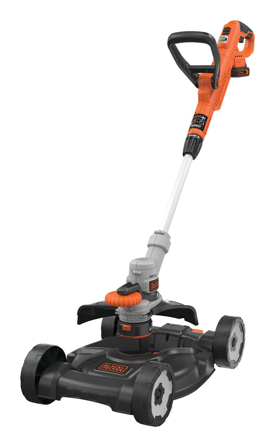 BLACK DECKER STC1820CM-QW - Tagliabordi 3-in-1 18V Litio 2.0Ah con Funzione Rasaerba