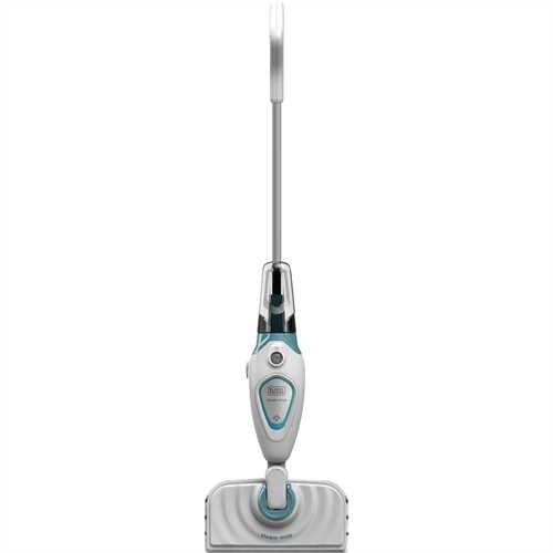BLACK DECKER FSM1615-QS Pulitore a Vapore 1300W, Capacità 350ml, Blu e Bianco, Testa Snodabile