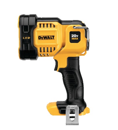 DeWALT DCL043-XJ Torcia LED 18V - 120-1000 lumen, IP54, Raggio fino a 400m, Autonomia fino a 10 ore