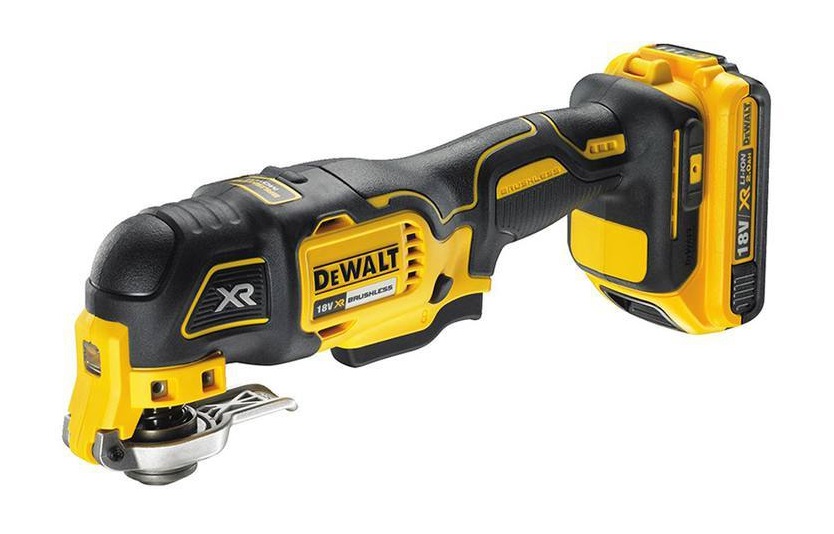 DeWALT DCS355NT-XJ Multiutensile Oscillante Senza Spazzole 18V XR - Unità Nuda con Luce LED e Cambio Rapido Accessori