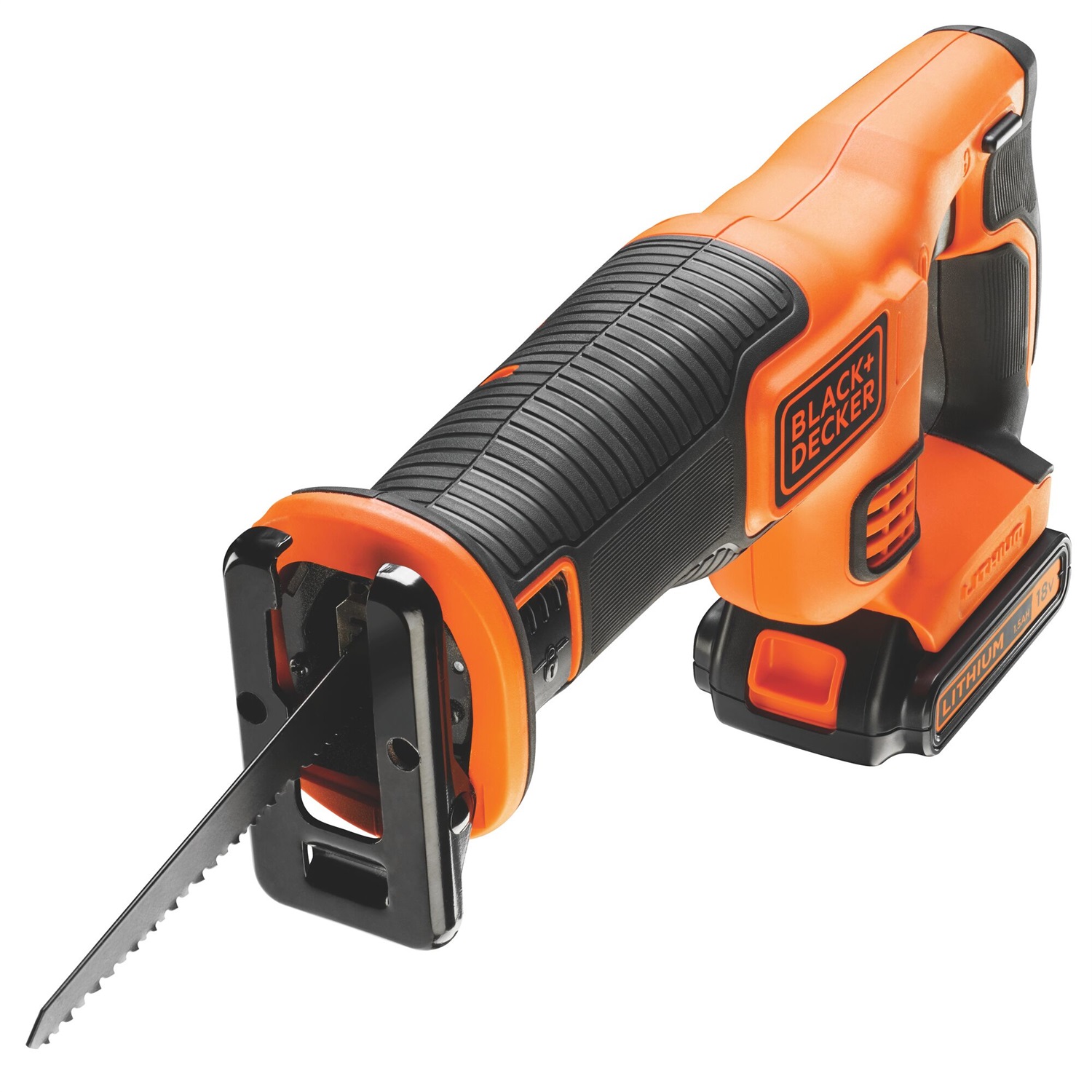 Black & Decker BDCR18-QW Sega a Gattuccio a Batteria 18V 1,5 Ah - Design Compatto e Leggero, Corsa 22 mm