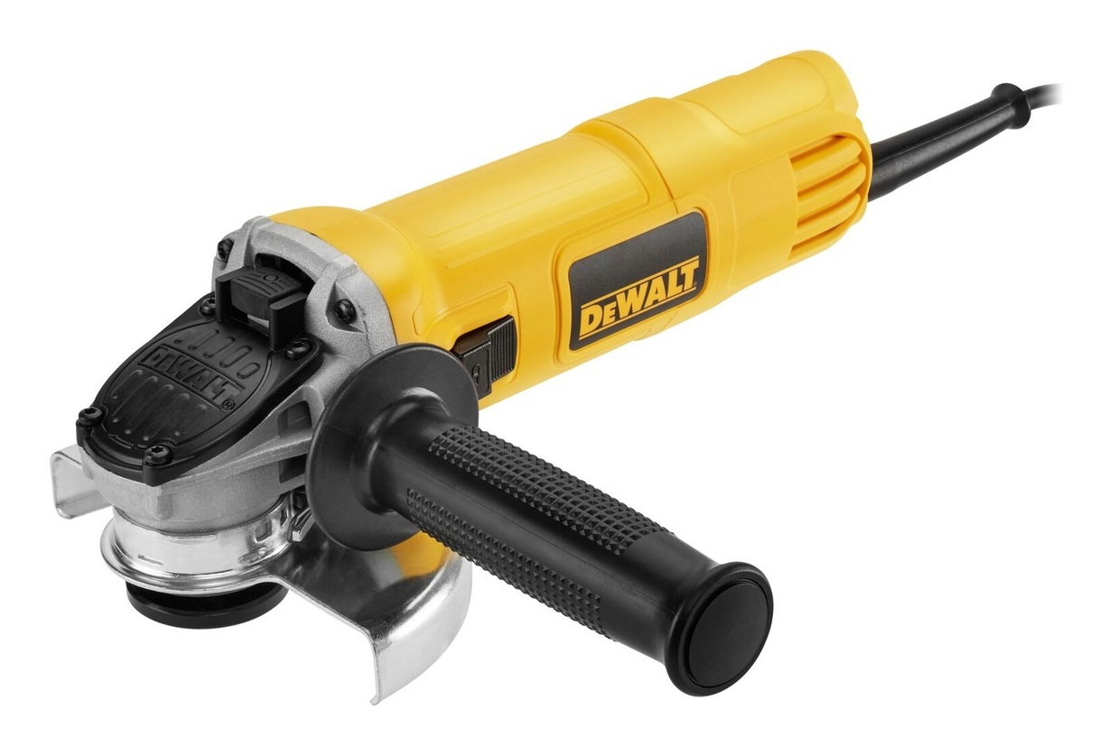 DeWALT DWE4157-QS Smerigliatrice Angolare 125 mm 900 W 11800 Giri/min Nero/Giallo con Maniglia Multiposizione