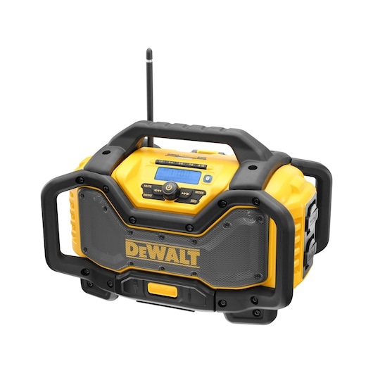 DeWALT DCR027-QW Radio da Cantiere FM DAB con Caricabatterie XR 10,8/14,4 e 18V, Bluetooth, Altoparlanti Potenti