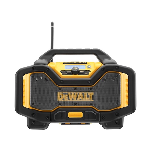 DeWALT DCR027-QW Radio da Cantiere FM DAB con Caricabatterie XR 10,8/14,4 e 18V, Bluetooth, Altoparlanti Potenti