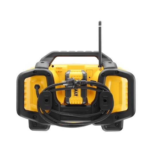 DeWALT DCR027-QW Radio da Cantiere FM DAB con Caricabatterie XR 10,8/14,4 e 18V, Bluetooth, Altoparlanti Potenti