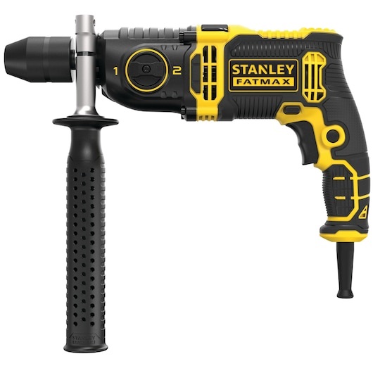 Stanley FATMAX FMEH1100K-QS Trapano a Percussione 1100 W con Valigetta, Mandrino 13 mm, 3200 Giri/min, 69 Nm