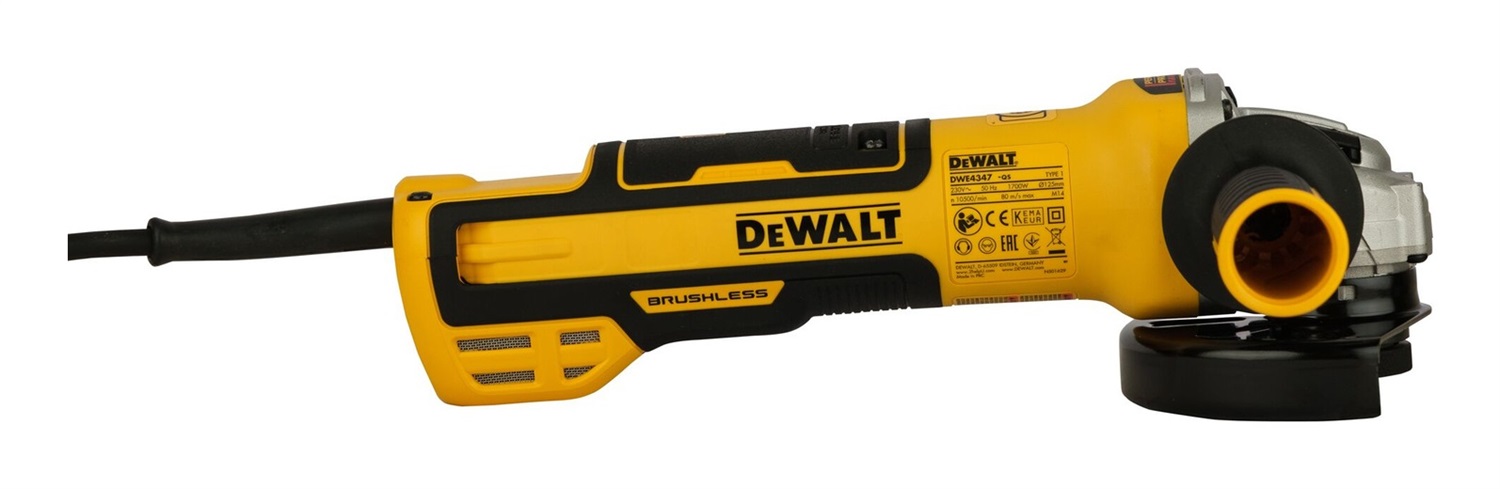 DeWALT DWE4347-QS Smerigliatrice Angolare 12,5 cm Motore Senza Spazzole 10500 Giri/min 2,3 kg