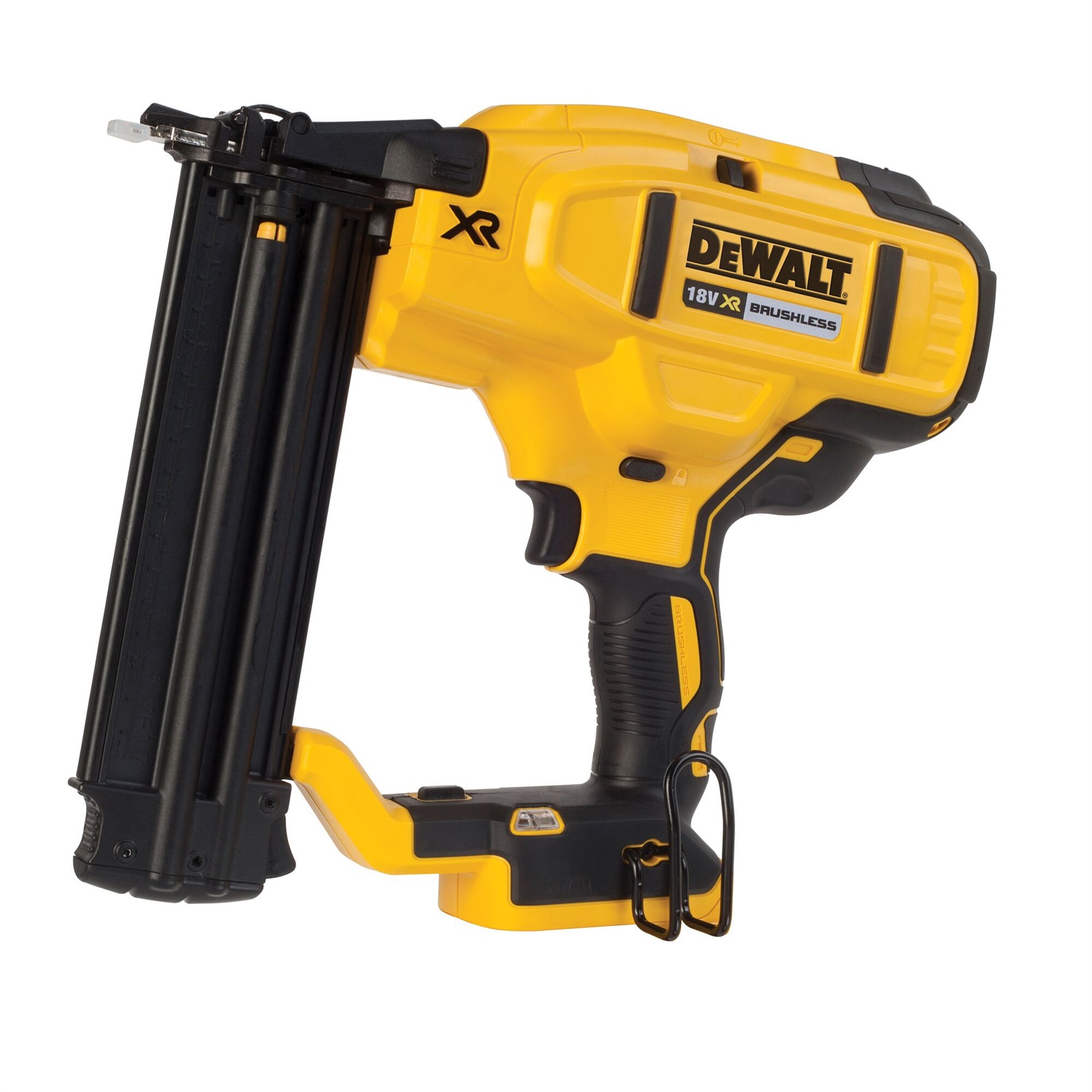 DeWALT DCN680NT Chiodatrice Brad Brushless XR 18V - Diametro 1,25 mm, Lunghezza 15-54 mm, Capacità Caricatore 110 Chiodi, Senza Batteria/Caricatore, Custodia TSTAK