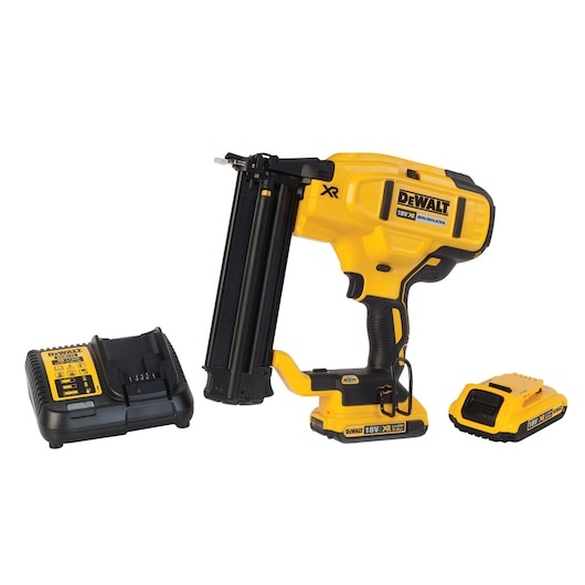 DeWALT DCN680D2-QW Chiodatrice e Pistola Pinzatrice 18V con 2 Batterie, Caricabatterie e Valigetta