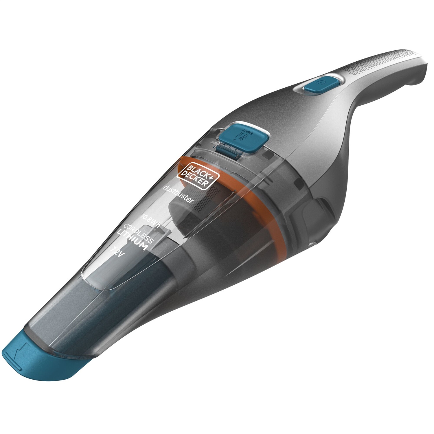 BLACK DECKER NVC215WA-QW Aspirapolvere Senza Filo Blu e Argento - Tecnologia Litio, Capacità 385 ml, Doppio Sistema di Filtraggio, 10.8 Wh
