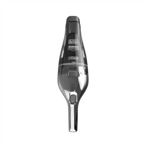 BLACK DECKER NVC220WC-QW Aspirapolvere a Mano Senza Fili Cromo e Titanio, Capacità 370 ml, Bocchetta Estensibile, Senza Sacchetto