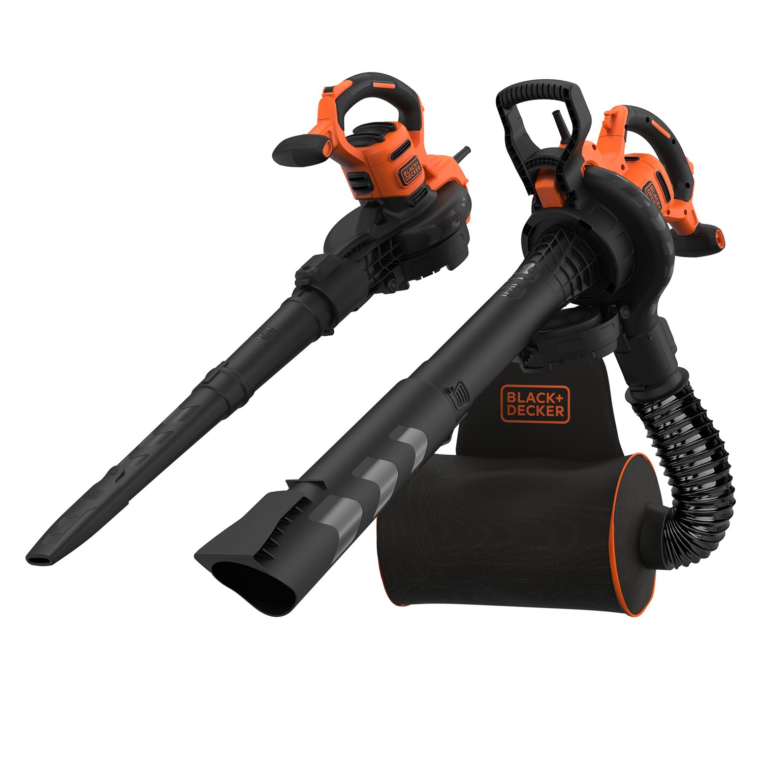 Black & Decker BEBLV300-QS Soffiatore Aspiratore Trituratore 3000W 3 in 1 con Velocità Fino a 418 km/h e Sacco di Raccolta da 72 Litri