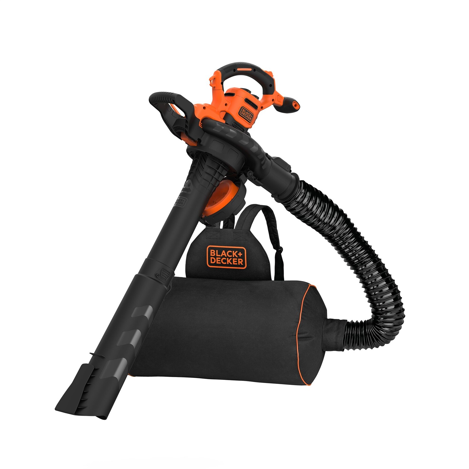 Black & Decker BEBLV300-QS Soffiatore Aspiratore Trituratore 3000W 3 in 1 con Velocità Fino a 418 km/h e Sacco di Raccolta da 72 Litri