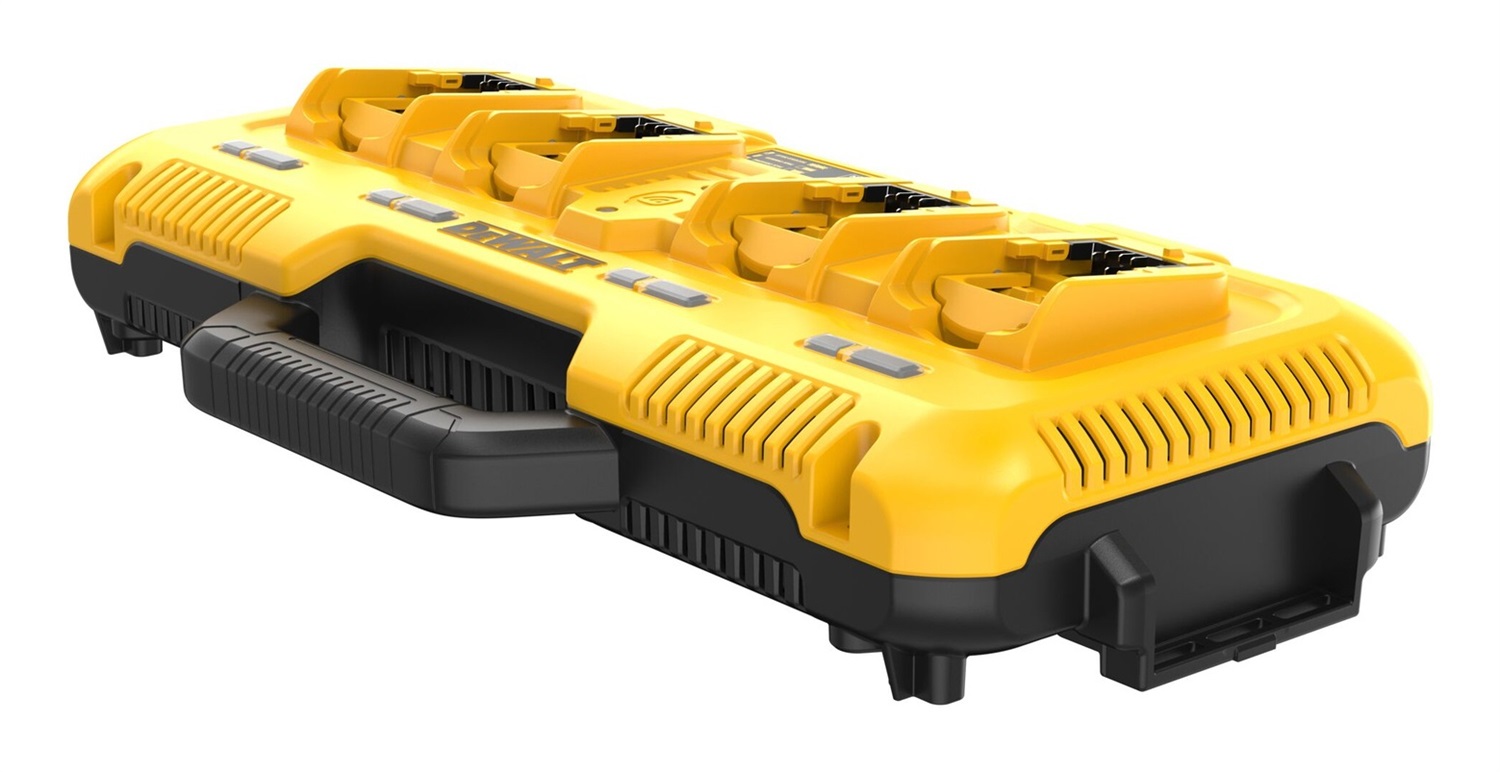 DeWALT DCB104-QW Caricabatterie Rapido Universale a 4 Ingressi per Batterie 10,8V, 12V, 18V e 54V FLEXVOLT