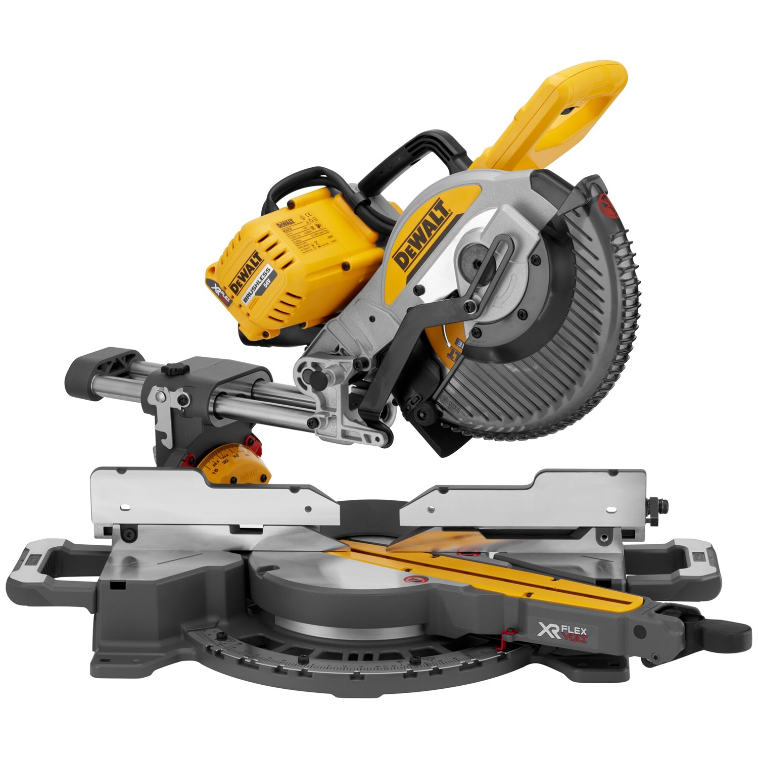 DEWALT Troncatrice Radiale 250mm 18/54V XR Flexvolt - Motore Brushless, Precisione 0,1°, Senza Batterie