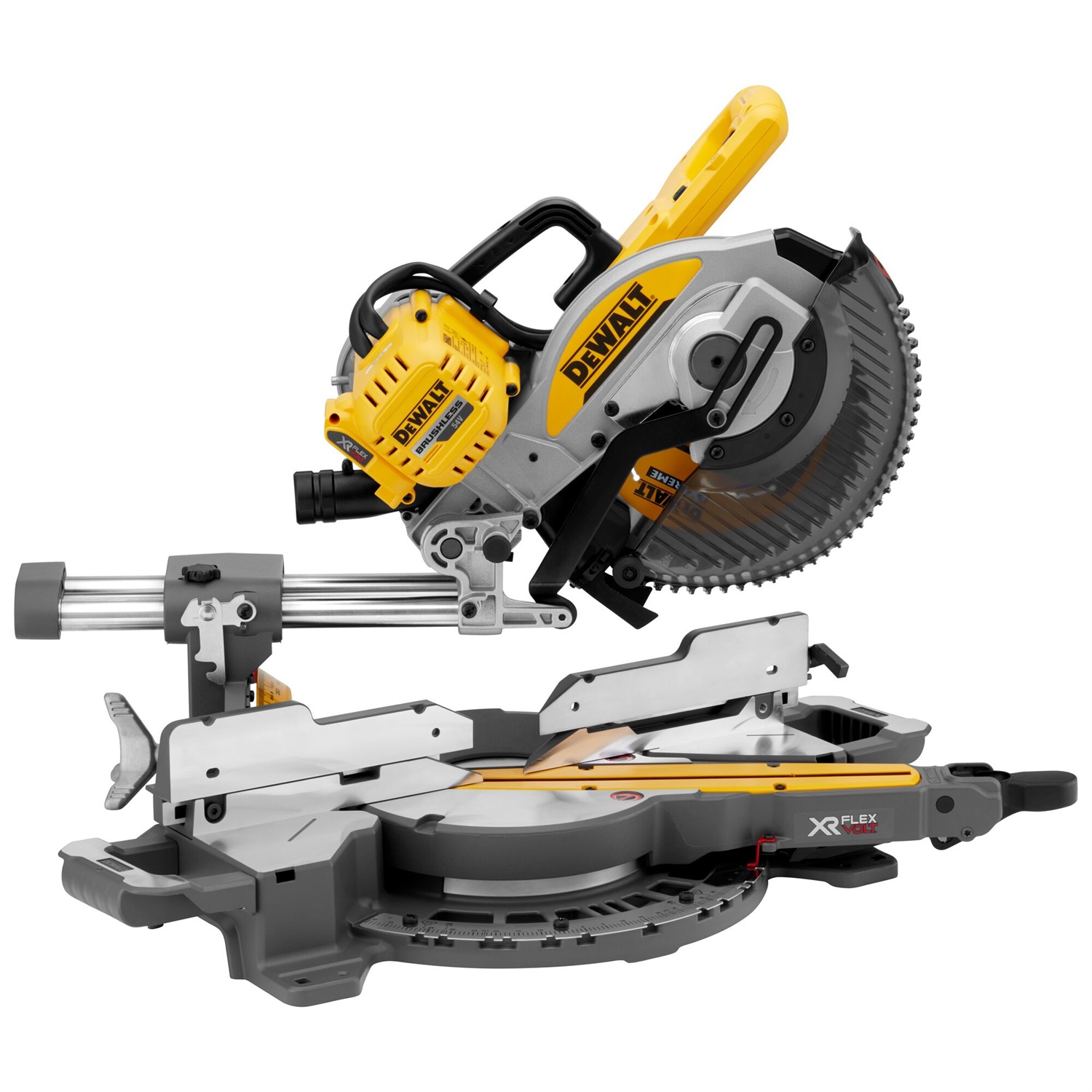 DEWALT Troncatrice Radiale 250mm 18/54V XR Flexvolt - Motore Brushless, Precisione 0,1°, Senza Batterie