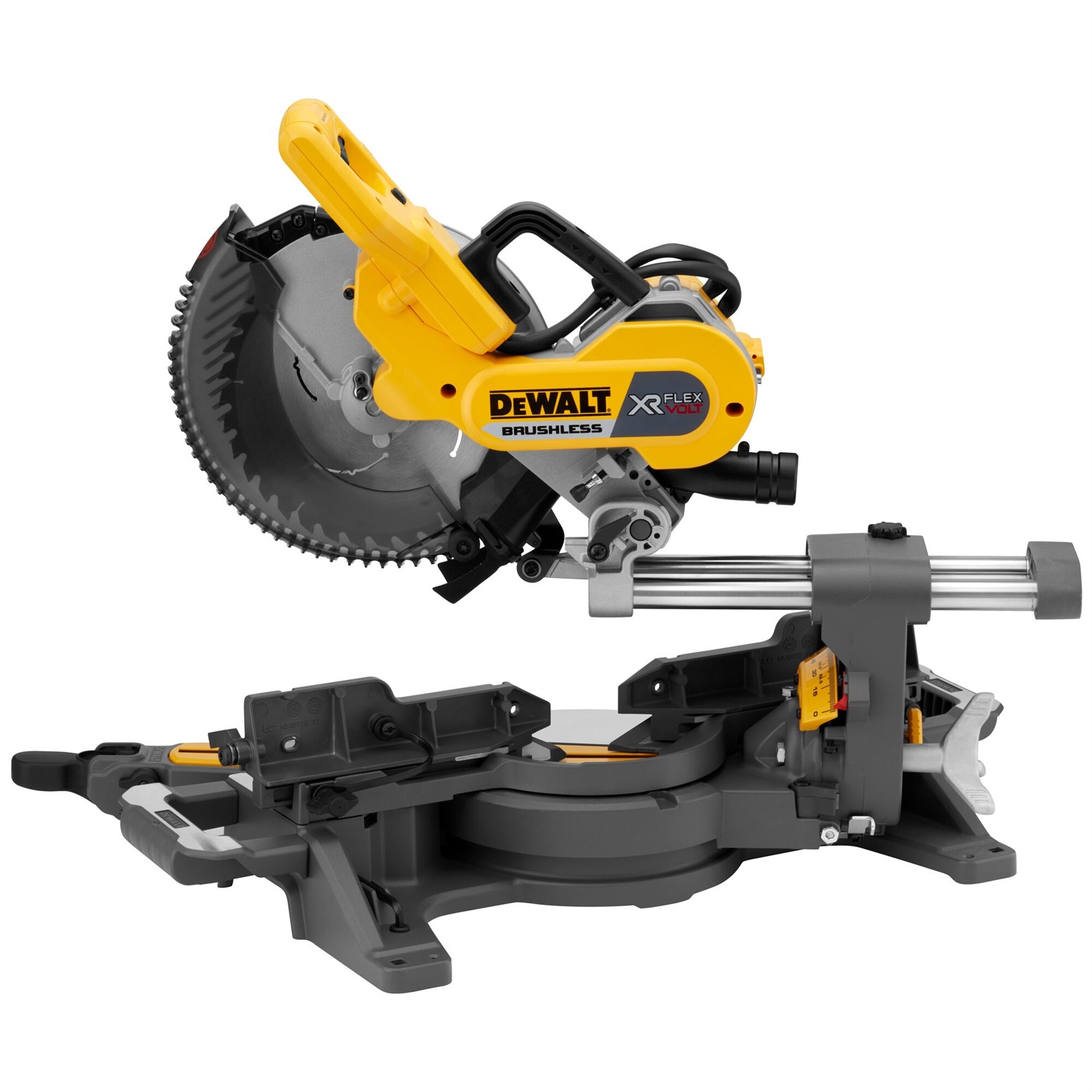 DEWALT Troncatrice Radiale 250mm 18/54V XR Flexvolt - Motore Brushless, Precisione 0,1°, Senza Batterie
