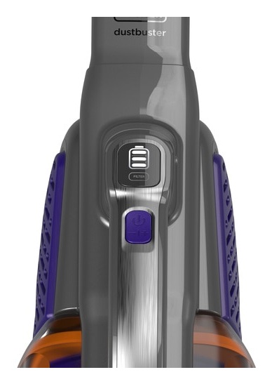 Black & Decker BHHV520BFP Aspirapolvere Portatile Senza Filo Ciclonico Nero e Viola, Capacità 0,7 L, Ideale per Peli di Animali