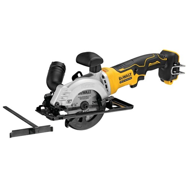 DeWALT DCS571NT-XJ Sega Circolare Compatta 18V BRUSHLESS con Lama da 11,5 cm - Potenza 750 W, 4500 Giri/min, Profondità di Taglio 3,8 cm, Colore Giallo