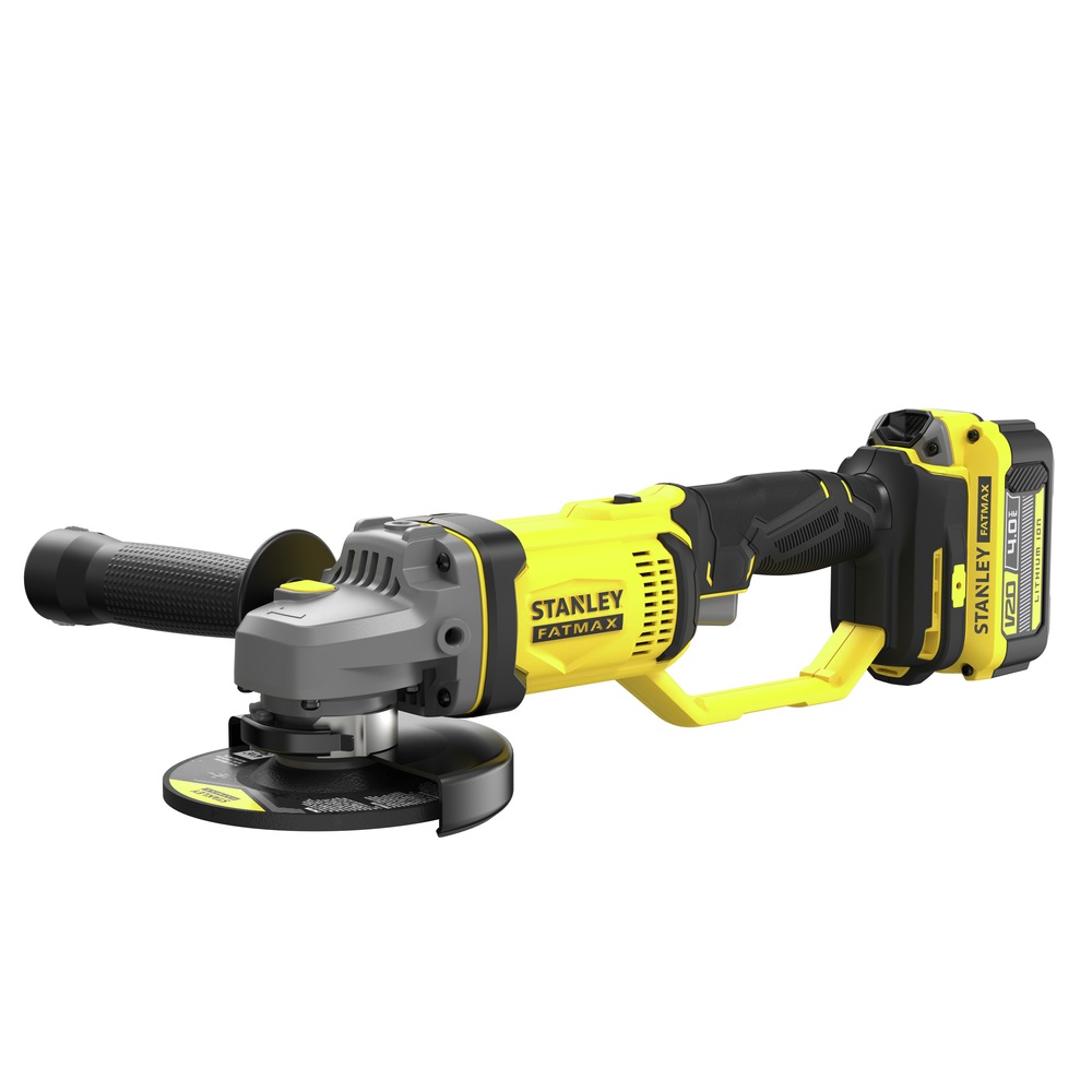 Stanley FatMax SFMCG400M2K-QW Smerigliatrice Angolare 18V, 9000 giri/min, Ø 125 mm, 2 batterie 4 Ah