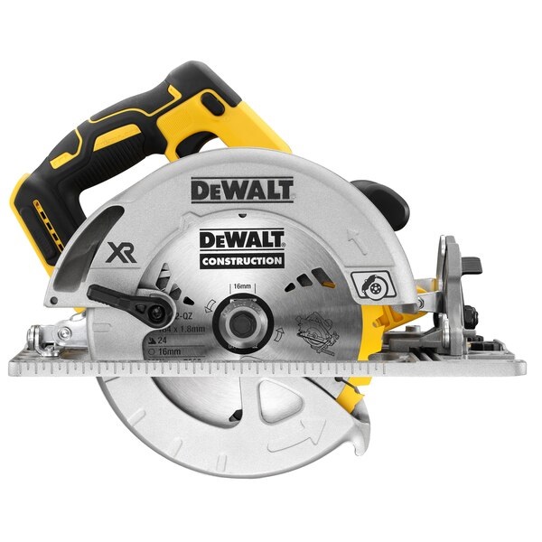 DeWALT DCS572N XR Sega Circolare Senza Spazzole 184 mm 18 V con Motore Brushless e Regolazione Angolo di Smusso