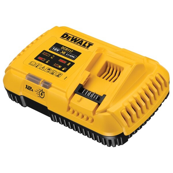 DeWalt DCB117-QW Caricabatterie Rapido 12A per Batterie 18V e 54V Flexvolt con Raffreddamento a Ventola