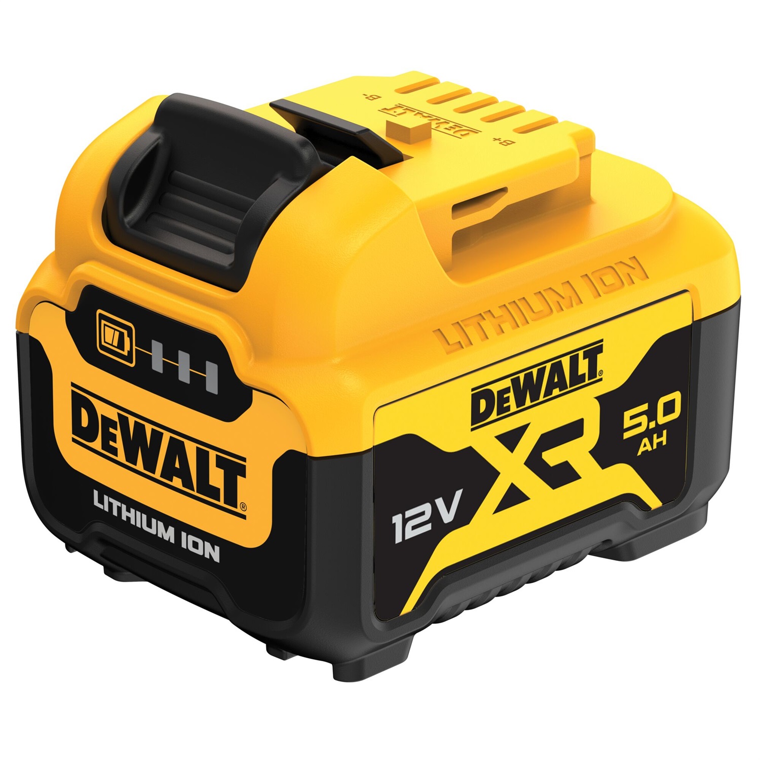 DeWalt Batteria DCB126 12V 5,0 Ah - Li-Ion, Compatibile con strumenti XR, Indicatore di carica LED