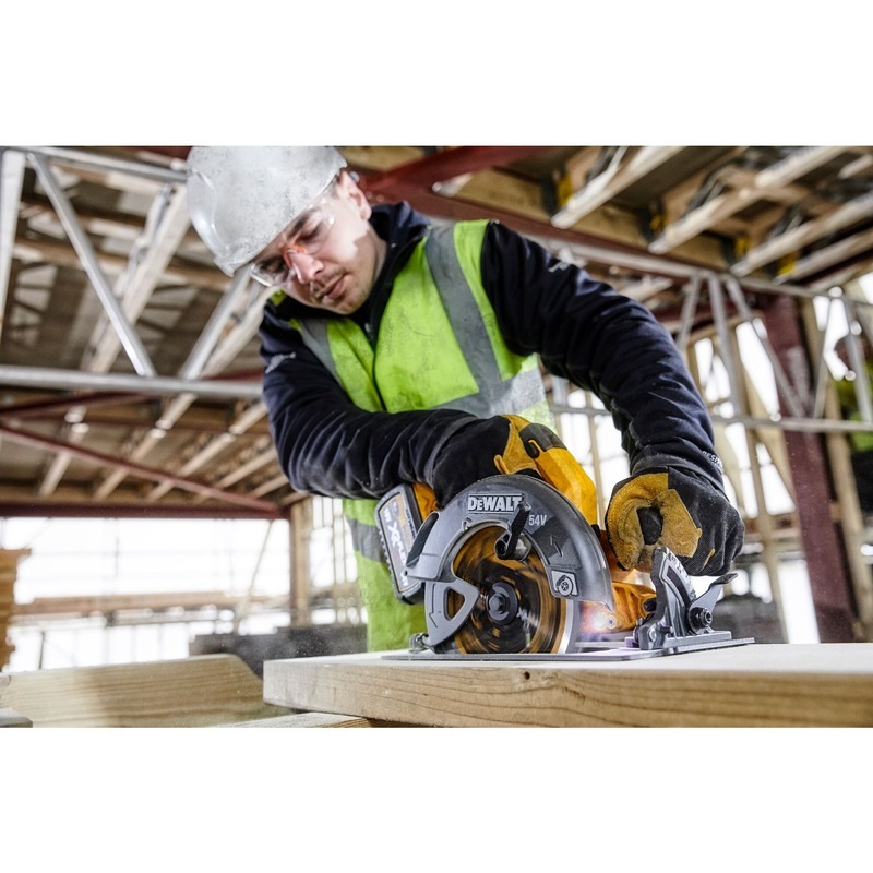 DeWALT DCS578NT-XJ Sega Circolare a Batteria 54V Brushless con Lama da 190 mm - Senza Batteria e Caricatore