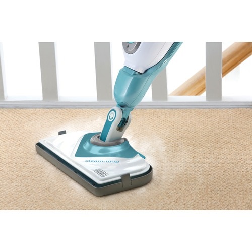 Black & Decker BHSM1610DSM Pulitore a Vapore Portatile 1600W 0,5L Blu Acqua/Bianco con Corpo Staccabile e 14 Accessori