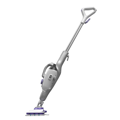 Black & Decker BHSM1615DSM Scopa a Vapore 1600W 0,5L Viola e Bianco con Guanto 500ml e Funzione Extra Vapore