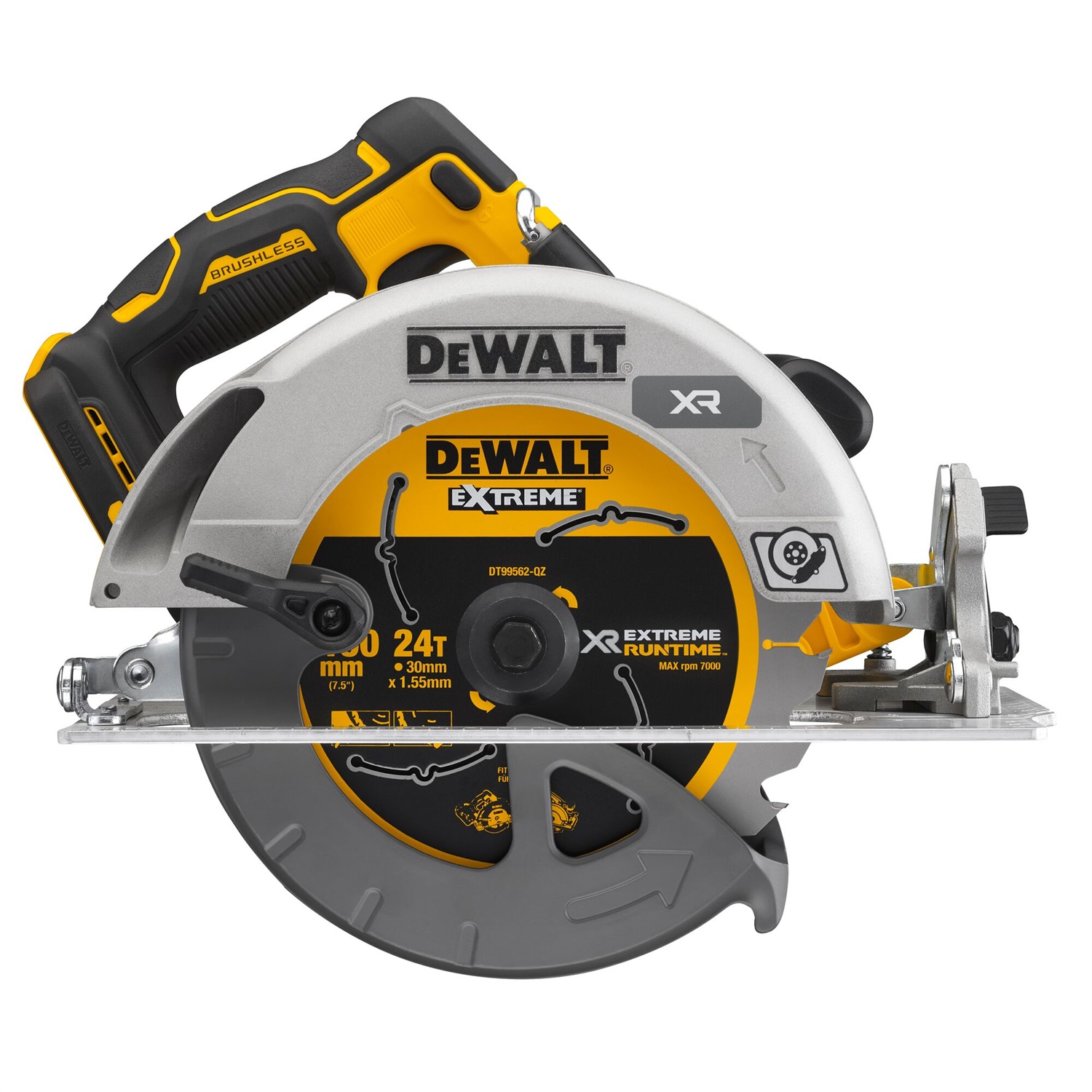 DeWALT DCS573NT-XJ Sega Circolare Portatile 190mm XR 18V Brushless - Senza Batteria/Caricabatteria