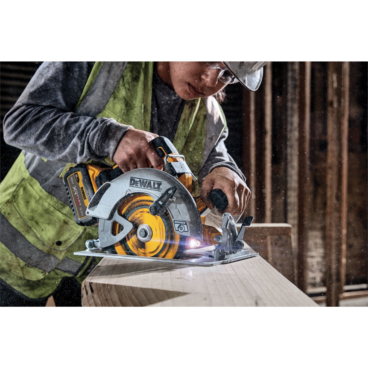 DeWALT DCS573NT-XJ Sega Circolare Portatile 190mm XR 18V Brushless - Senza Batteria/Caricabatteria