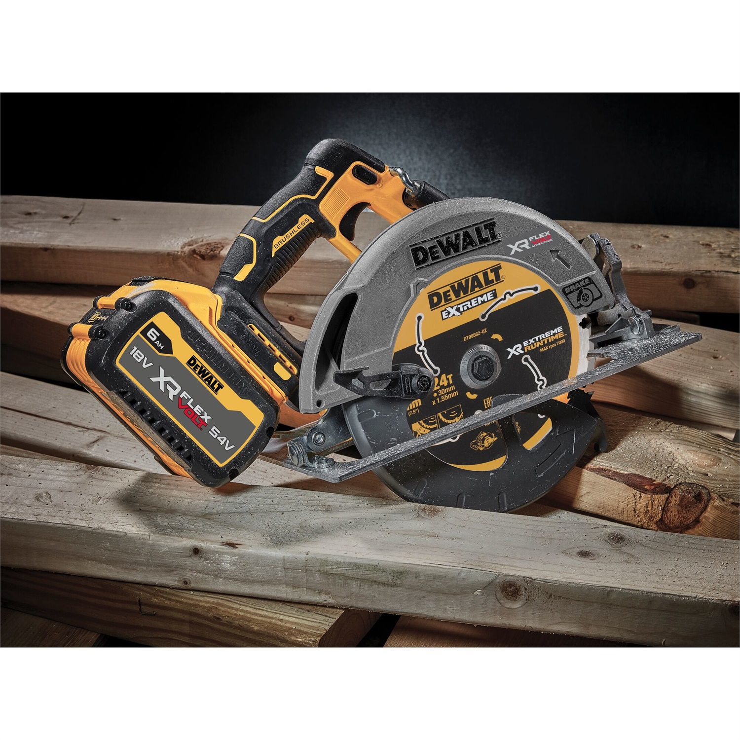 DeWALT DCS573NT-XJ Sega Circolare Portatile 190mm XR 18V Brushless - Senza Batteria/Caricabatteria
