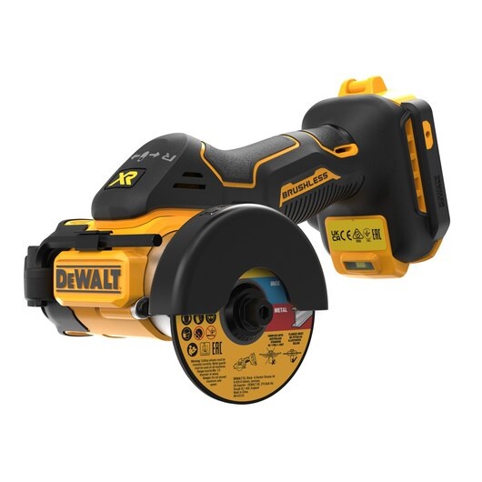 DeWALT DCS438N-XJ Mini Troncatrice Multimateriale Cordless 18 V - Motore Brushless, Profondità di Taglio Regolabile fino a 22 mm, Design Ergonomico
