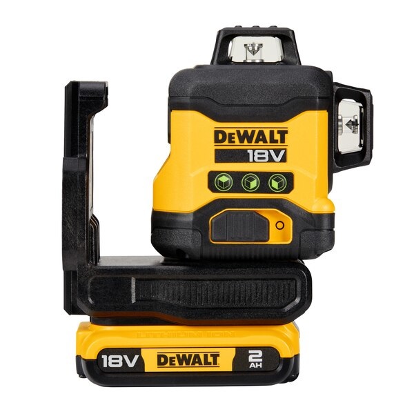 DEWALT DCLE34031D1-QW Livella Laser Multilinea Verde 3x360° Autolivellante - Portata 40 m, Precisione ±3 mm, Inclusi Batteria e Caricabatterie