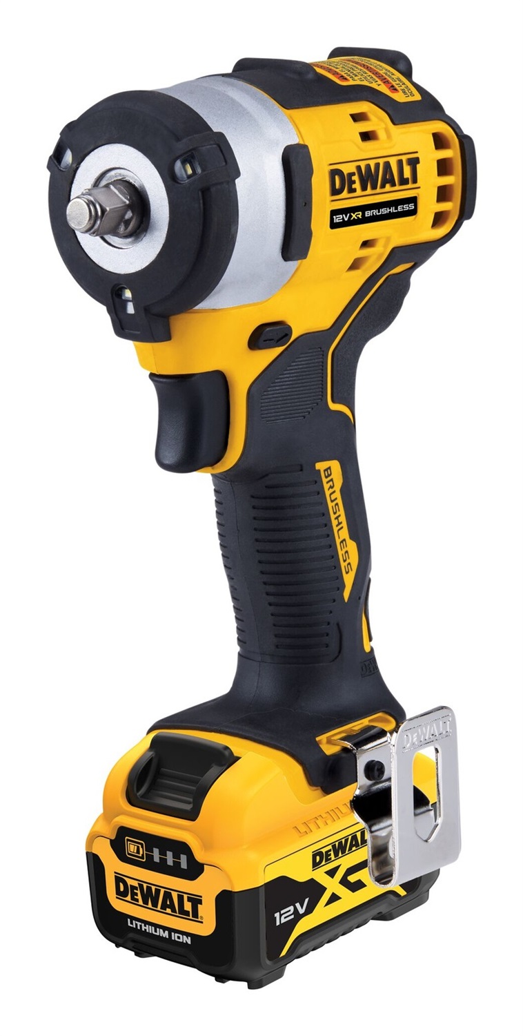 DeWALT DCF903P2-QW Avvitatore a Percussione Senza Fili 2850 Giri/min, Coppia 340 Nm, Porta Utensili 3/8, 2x 5.0 Ah Batteria e Caricabatteria Inclusi