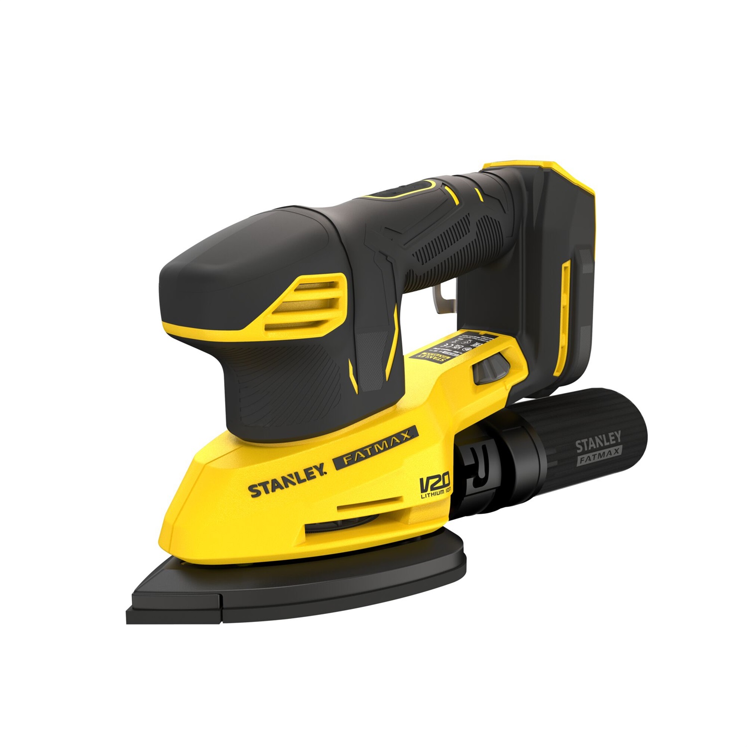 STANLEY FATMAX Levigatrice a Delta V20 - Compatta, con Aspirazione Polvere e Impugnatura Gommata
