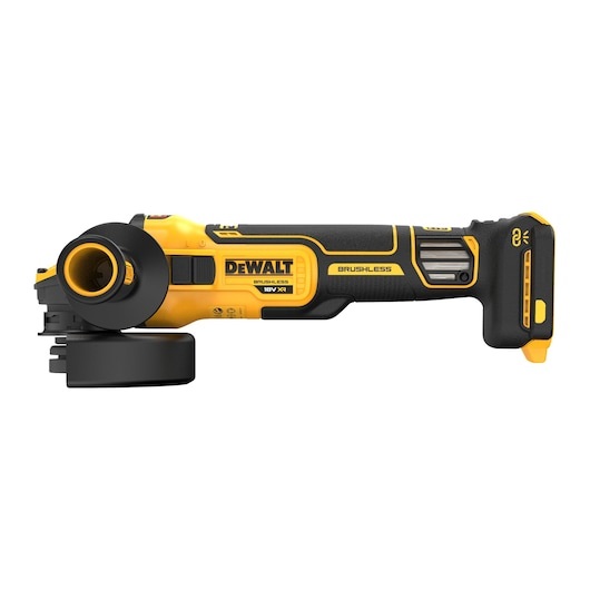 DeWALT DCG409VSNT-XJ Smerigliatrice Angolare a Batteria 18V 125mm con Motore Brushless, Freno Elettronico e Velocità Variabile