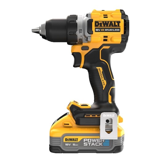 DeWALT DCD800H2T-QW Trapano Avvitatore 18V 90 Nm con 2 Batterie 5Ah Powerstack e LED a Tre Modalità